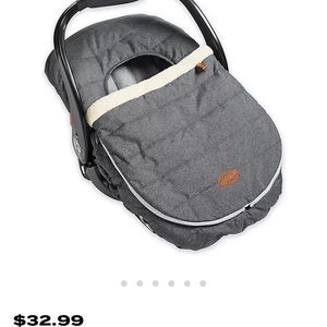 JJ Cole Car Seat Cover in Heather Grey; Package opened, but never used
